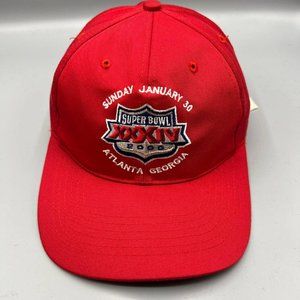 Vintage Super Bowl XXXIV 2000 Atlanta Georgia NFL‎ Logo 7 Hat Snap back Cap Men